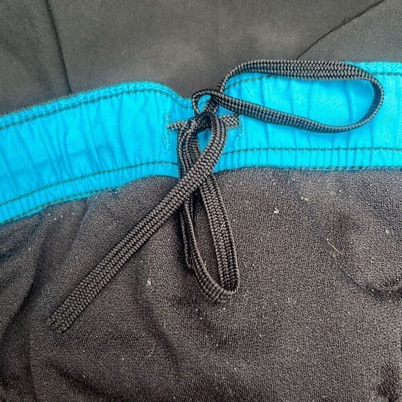 Xersion Women's Black & Blue Elastic Waist Drawstring Athletic Shorts - Picture 6 of 7